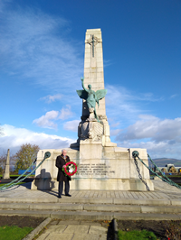 Provost Martin Brennan Remembrance Sunday 2020 Wellpark Cenotaph